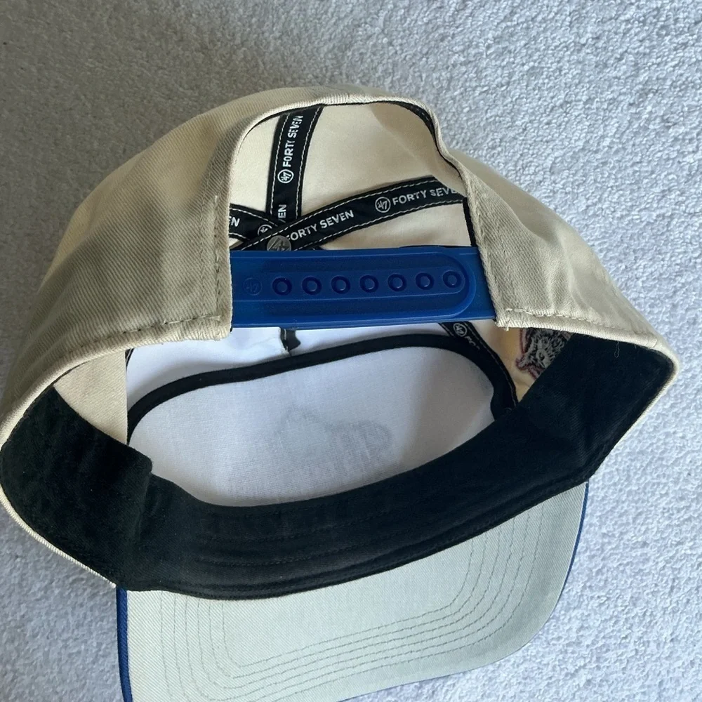 47 Brand Bulls Black and Cream Cap